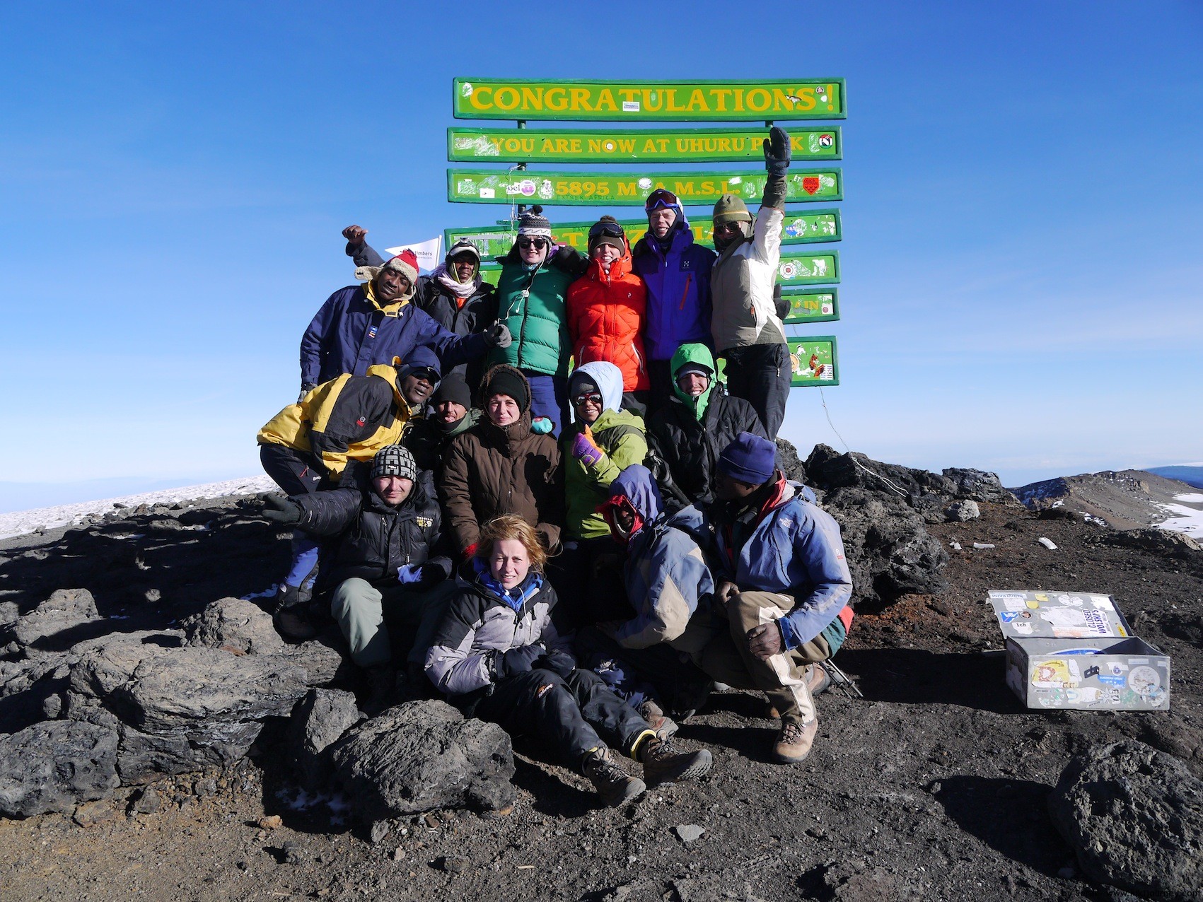 Kilimanjaro Uhuru Peak Group Photo