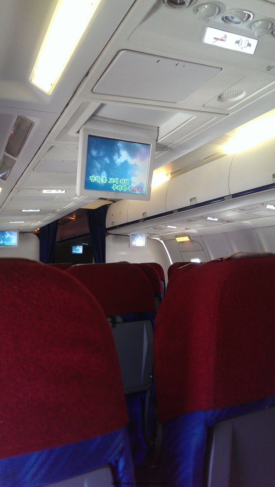 Air Koryo - inside the plane